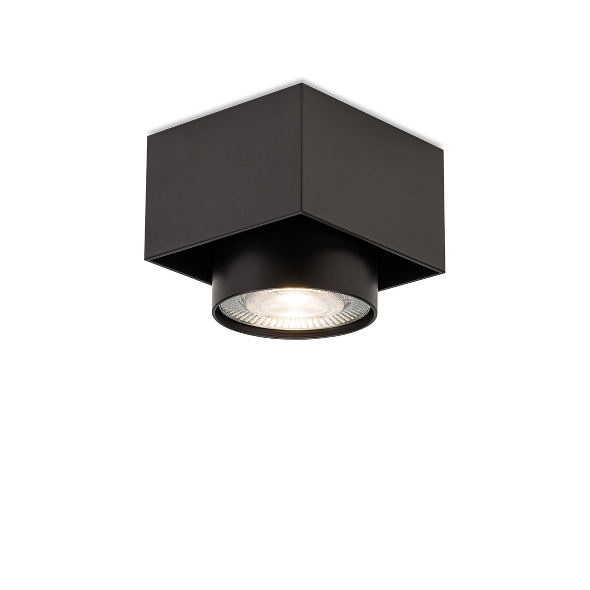 Wittenberg 4.0, wi4-ab-1e-hb Aufbaustrahler, Schwarz matt, Extra-Warmweiß 2700K, Spot 12°, Bluethooth
