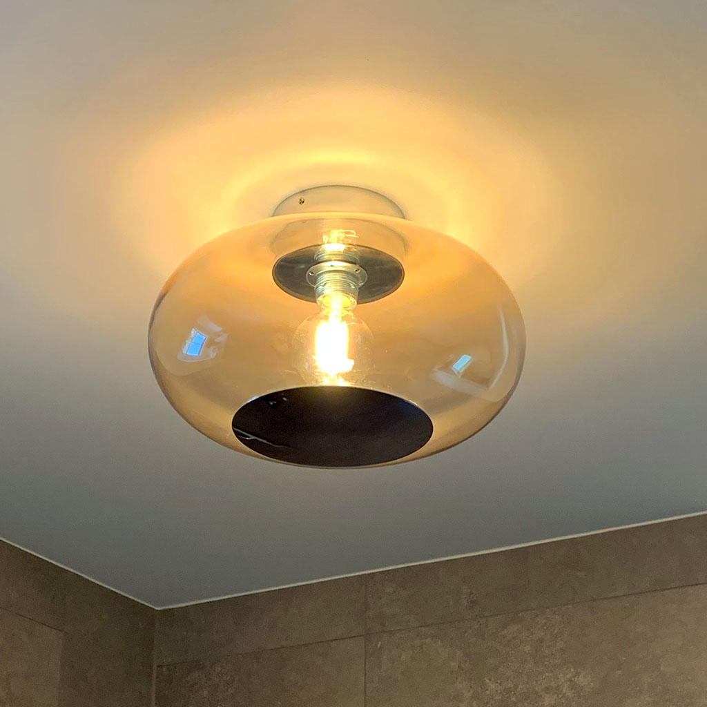 Horizon Wand-/ Deckenleuchte S Ø 21 cm, Clear, Gold Horizon Wand-/ Deckenleuchte L Ø 36 cm, Toast, Gold