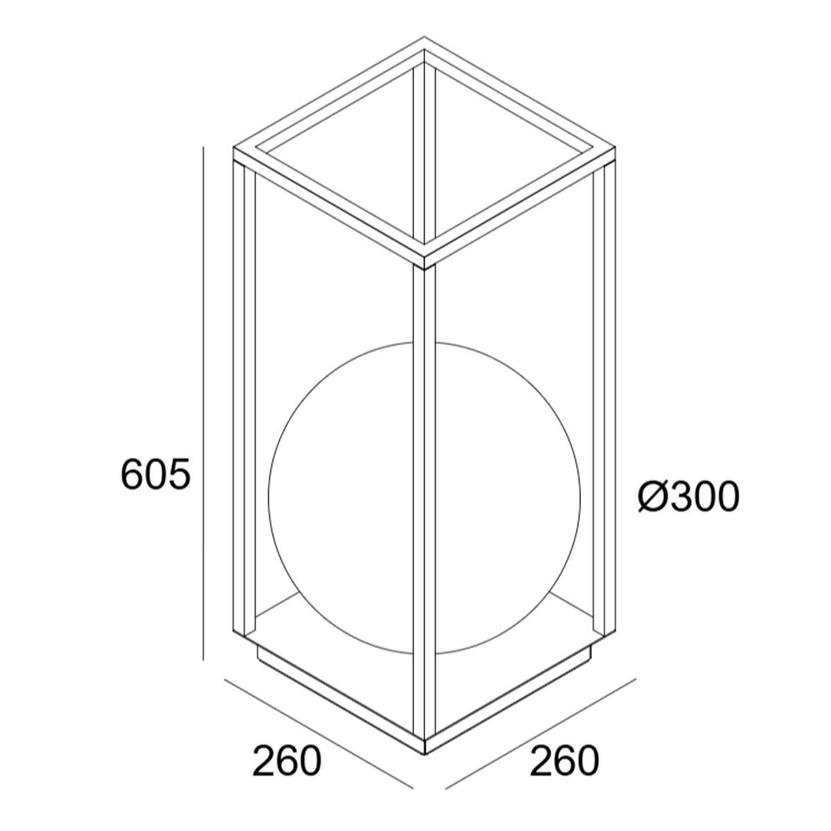 Delta Light OONO F60 930 Stehleuchte, Anthrazit, H: 60,5 cm, Warmweiß 3000K