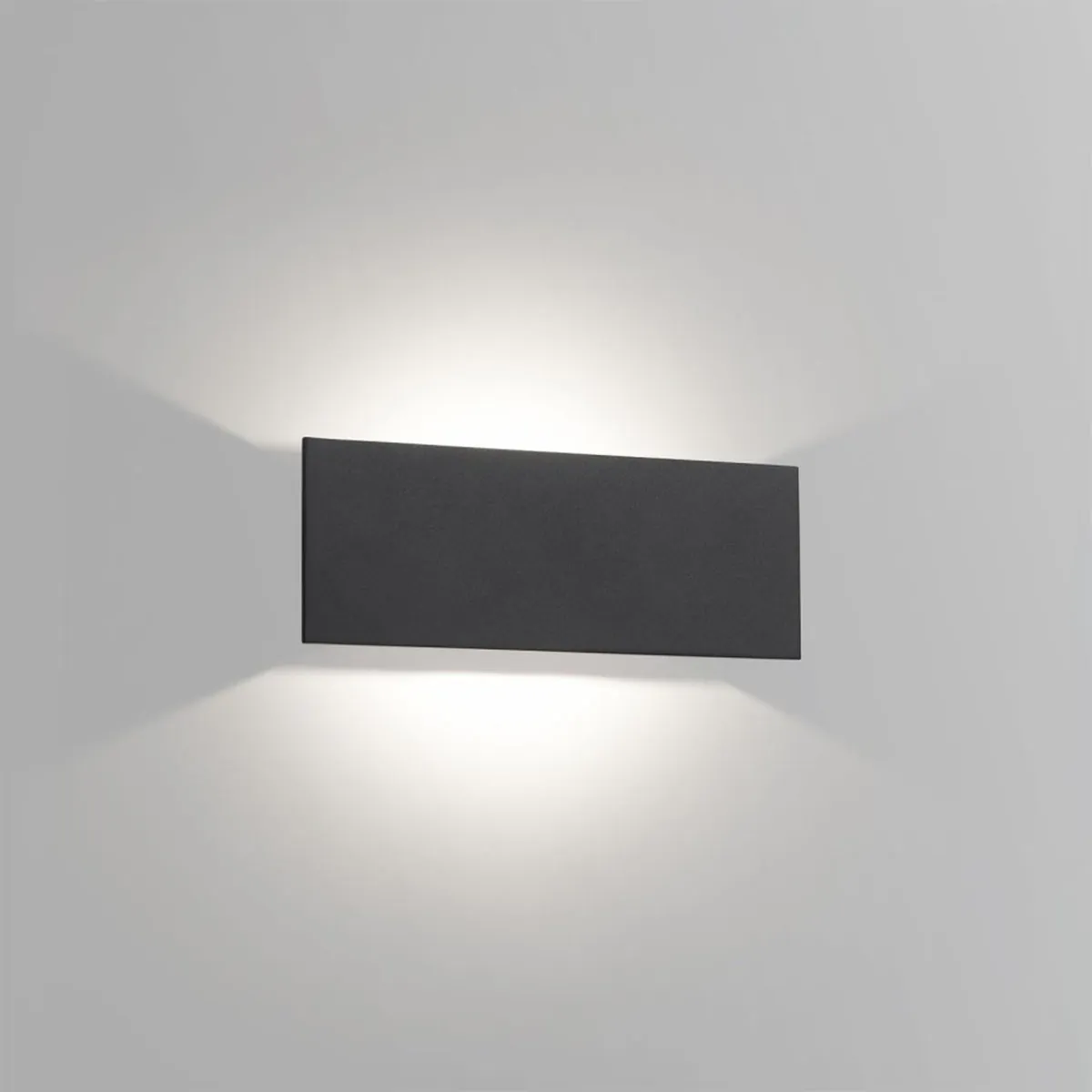 WA-T SOFT DIM8 Wandleuchte, B: 28 cm, H: 10 cm, Schwarz & Vergoldet Mat