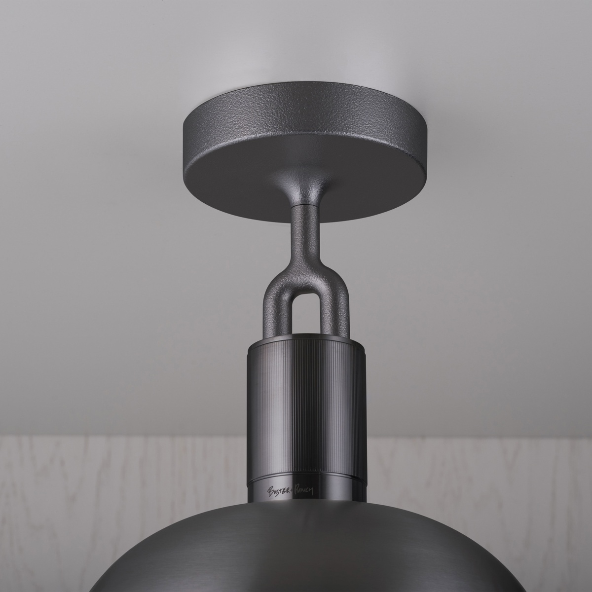 Buster + Punch Forked Shade Deckenleuchte, Medium, Gun Metal