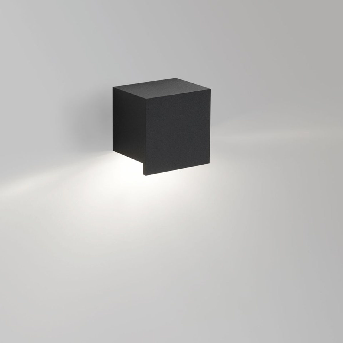 DeltaLight STIP W S 930 Wandleuchte, B: 7 cm, H: 7 cm STIP W S 930 Wandleuchte, B: 7 cm, H: 7 cm, Anthrazit, Quadratisch – moderne Wohnraumleuchte, LED für Gäste-WC