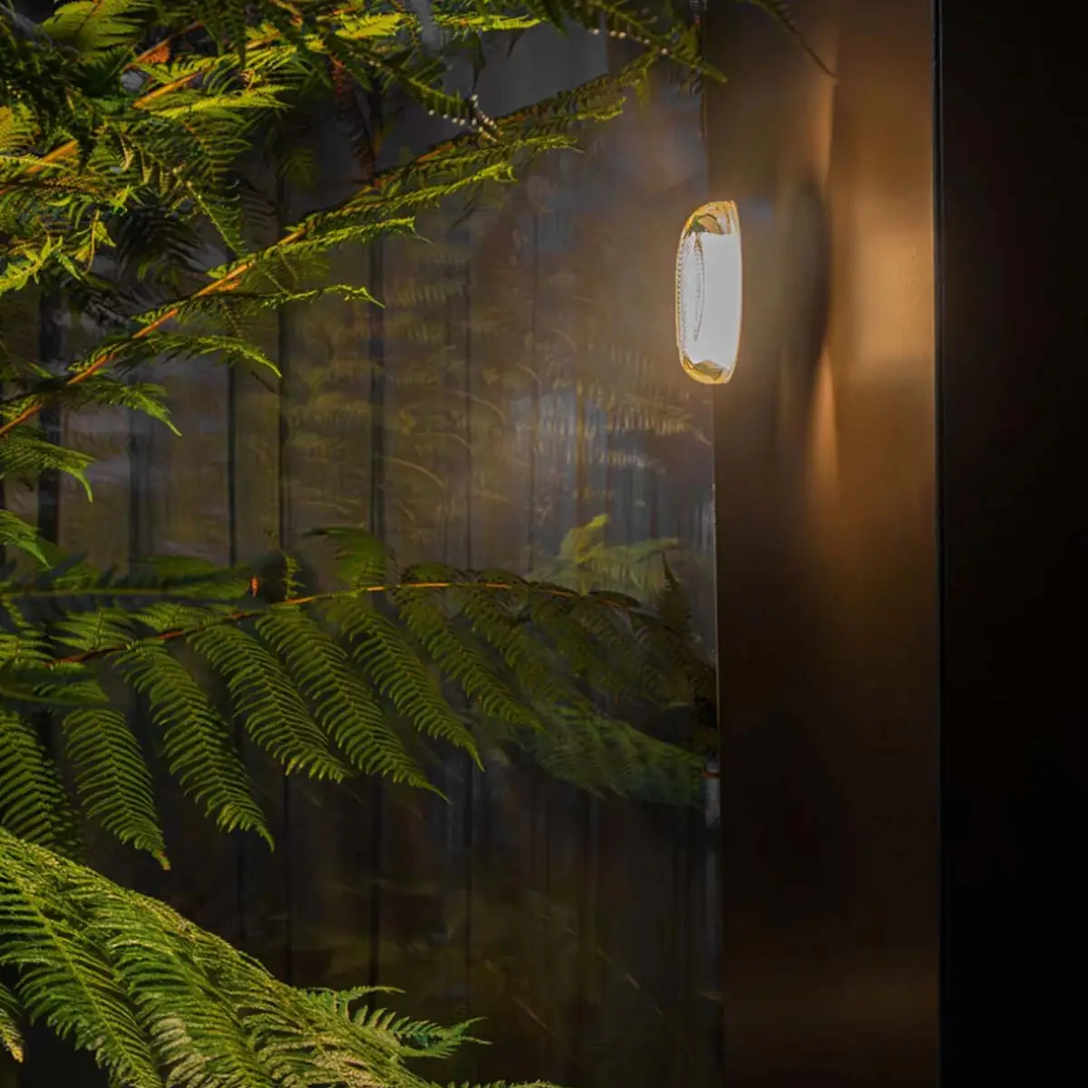 Delta Light Nebbia 12 Wandleuchte, Ø: 13,3 cm, Tannengrün, Warmweiß 3000K, DALI dimmbar