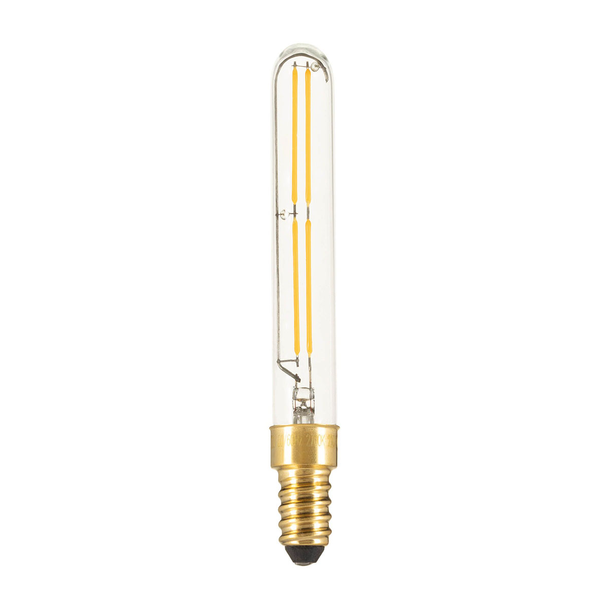 Tube T20 LED filament 4W E14 2700K 400lm clear dimmbar