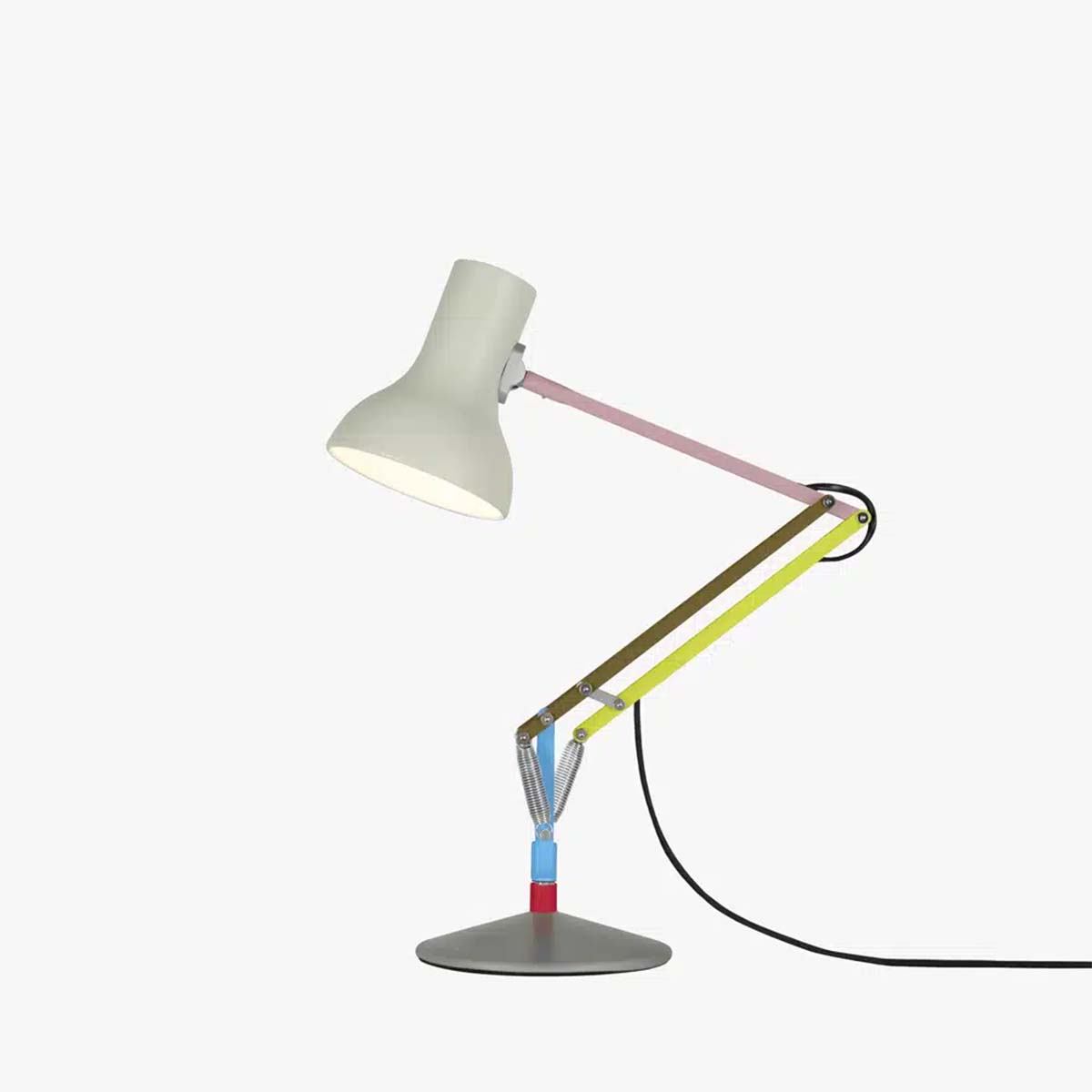 Anglepoise Type 75 Mini Tischleuchte Paul Smith, H: max. 70 cm in Edition 1 als pastellfarbene Design-Tischleuchte mit filigranem Gelenkarm und modernem Industrial-Charakter für stilvolle Wohnbereiche Anglepoise Type 75 Mini Tischleuchte Paul Smith, H: max. 70 cm in Edition 1 als pastellfarbene Design-Tischleuchte mit filigranem Gelenkarm und modernem Industrial-Charakter für stilvolle Wohnbereiche