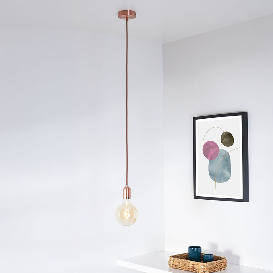 Lampen Baldachin Metall 1-fach Kupfer, Ø: 10 cm x H: 2,5 cm Lampen Baldachin Metall 1-fach Kupfer, Ø: 10 cm x H: 2,5 cm