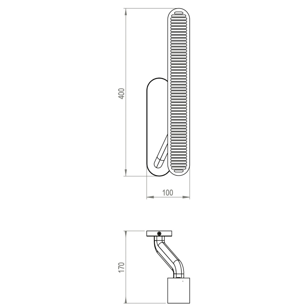 gebürstetes Messing und Glas Leuchte von Bert Frank – Farol Wandleuchte, H: 60 cm, 2-flammig, Opalglas, moderne Eleganz, sanftes Licht