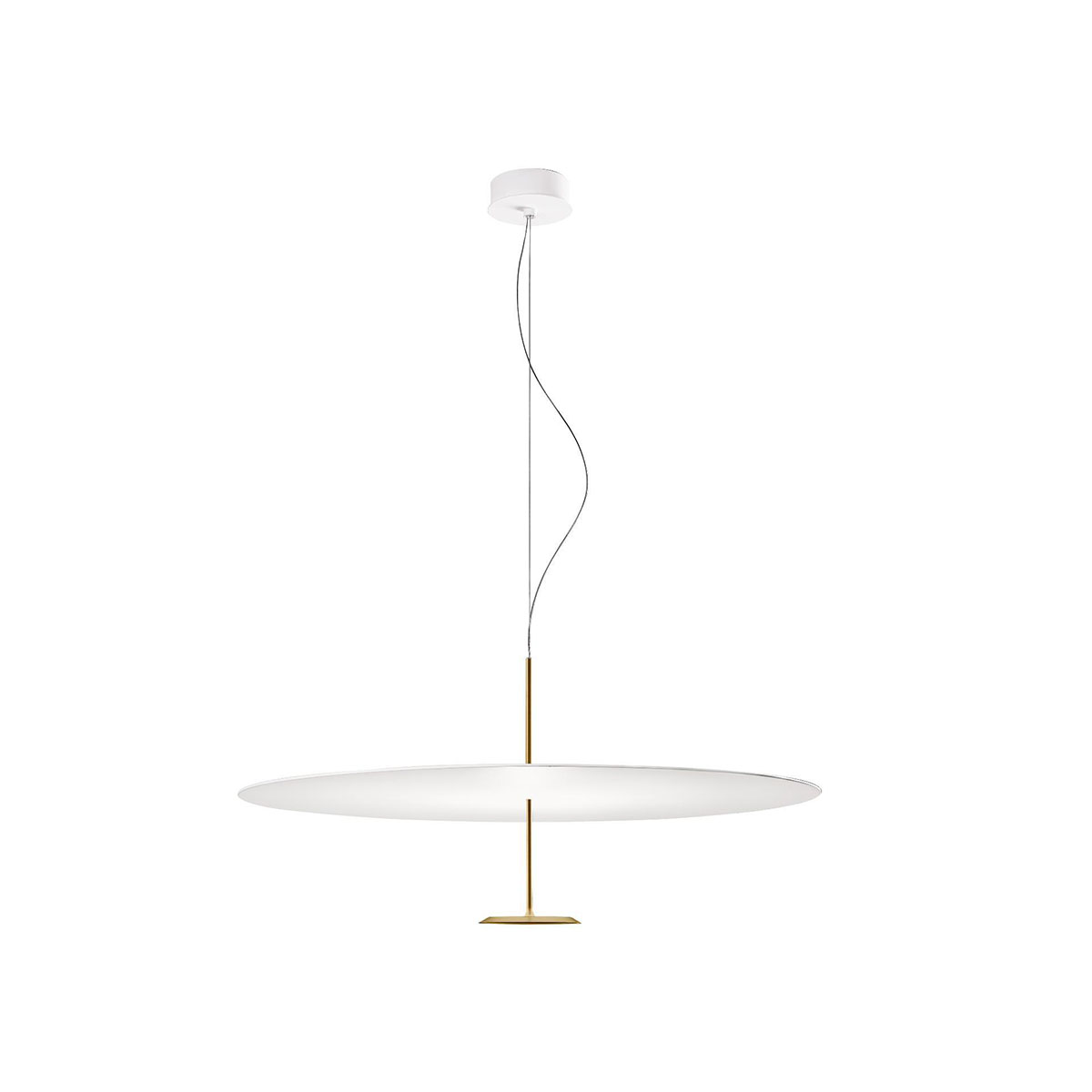 Dot 800 Pendelleuchte, Ø: 80 cm, Messing eloxiert, Warmweiß 3000K, 1-10V, DALI Dot 800 Pendelleuchte, Ø: 80 cm, Messing eloxiert, Extra-Warmweiß 2700K, Phase Cut