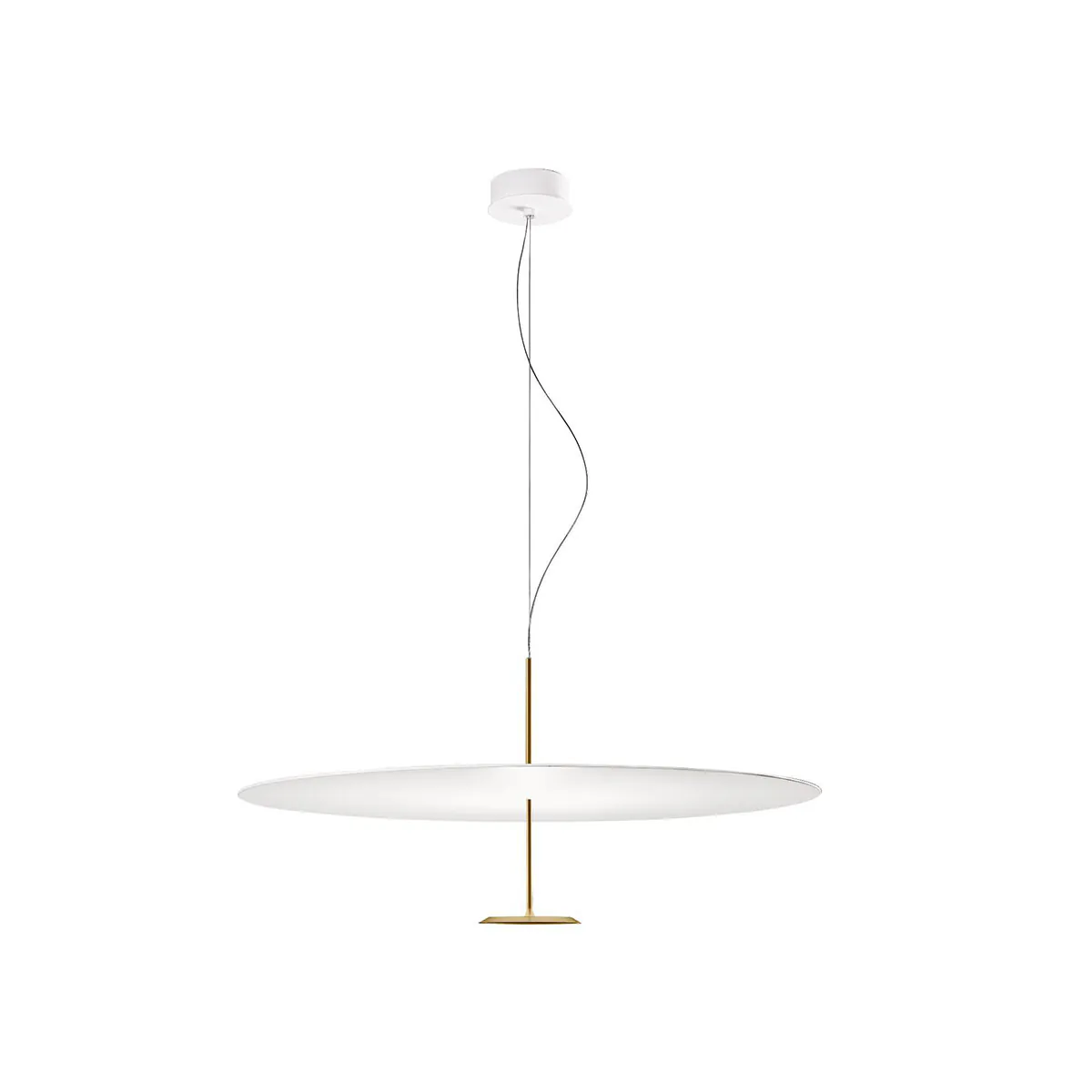 Dot 800 Pendelleuchte, Ø: 80 cm, Messing eloxiert, Extra-Warmweiß 2700K, Phase Cut