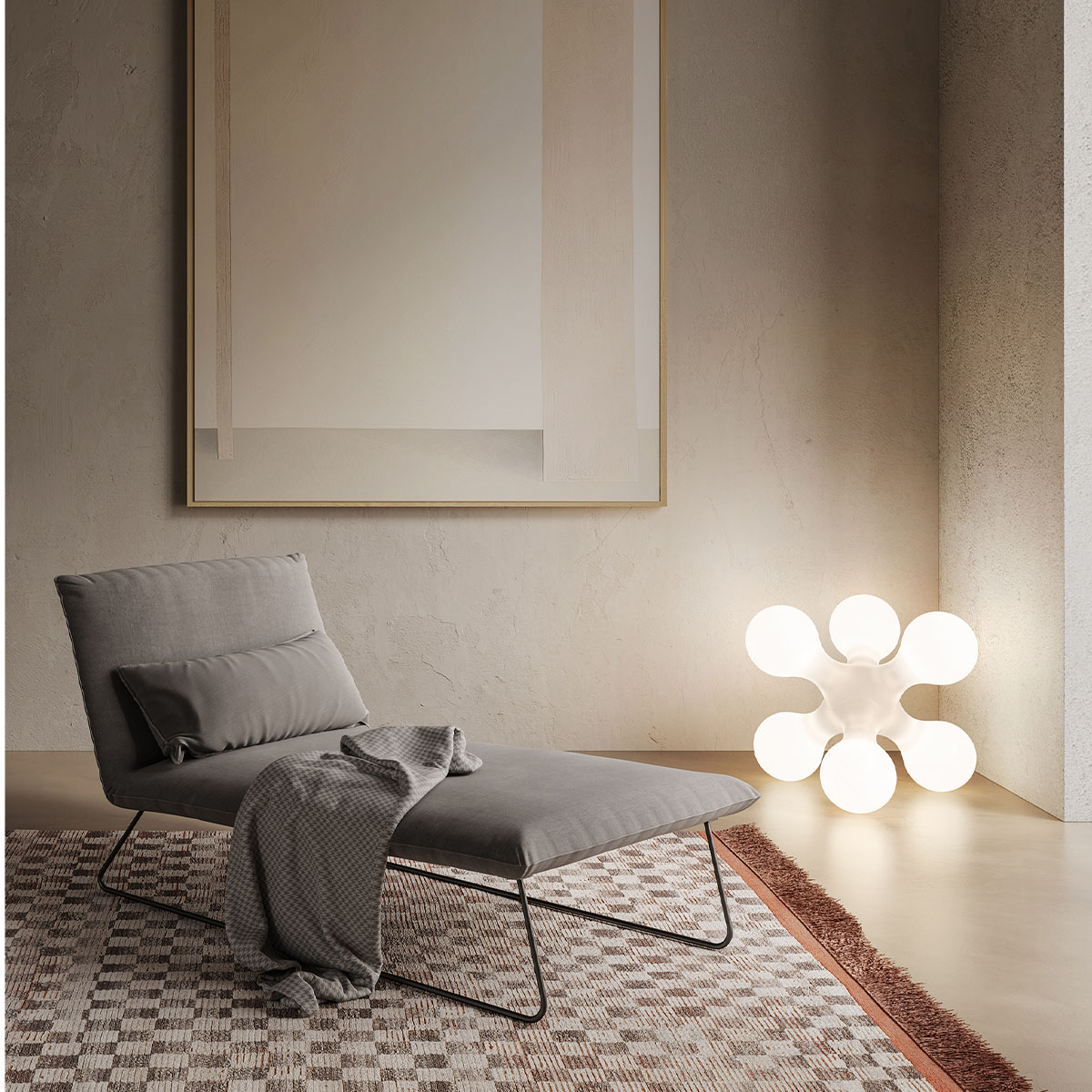 Atomium Tischleuchte, Ø: 55 cm, H: 52 cm