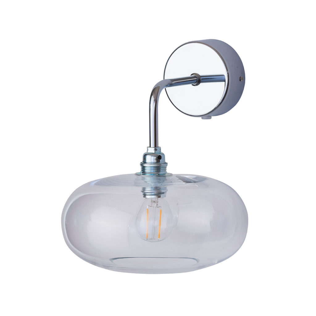 Horizon Wandleuchte Ø 21 cm, Clear, Silber Horizon Wandleuchte Ø 21 cm, Clear, Silber