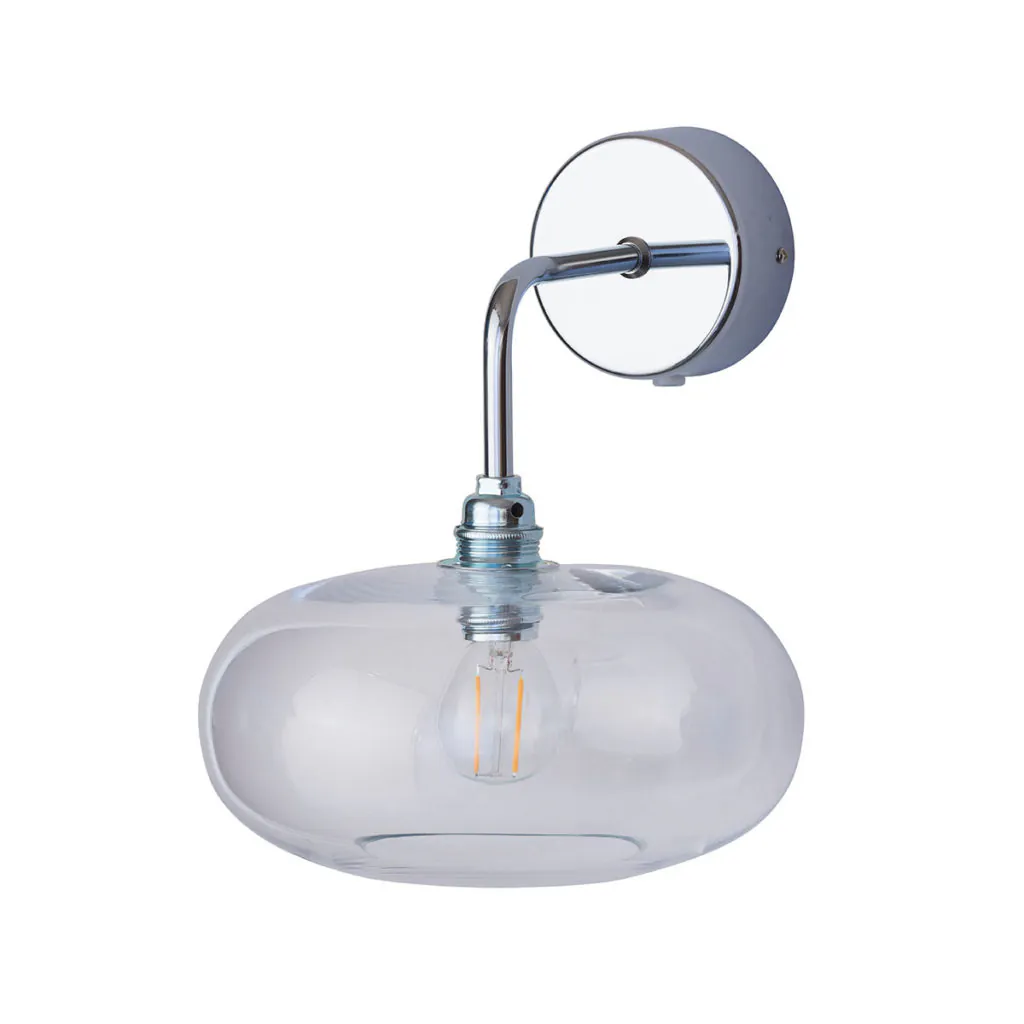 Horizon Wandleuchte Ø 21 cm, Clear, Silber