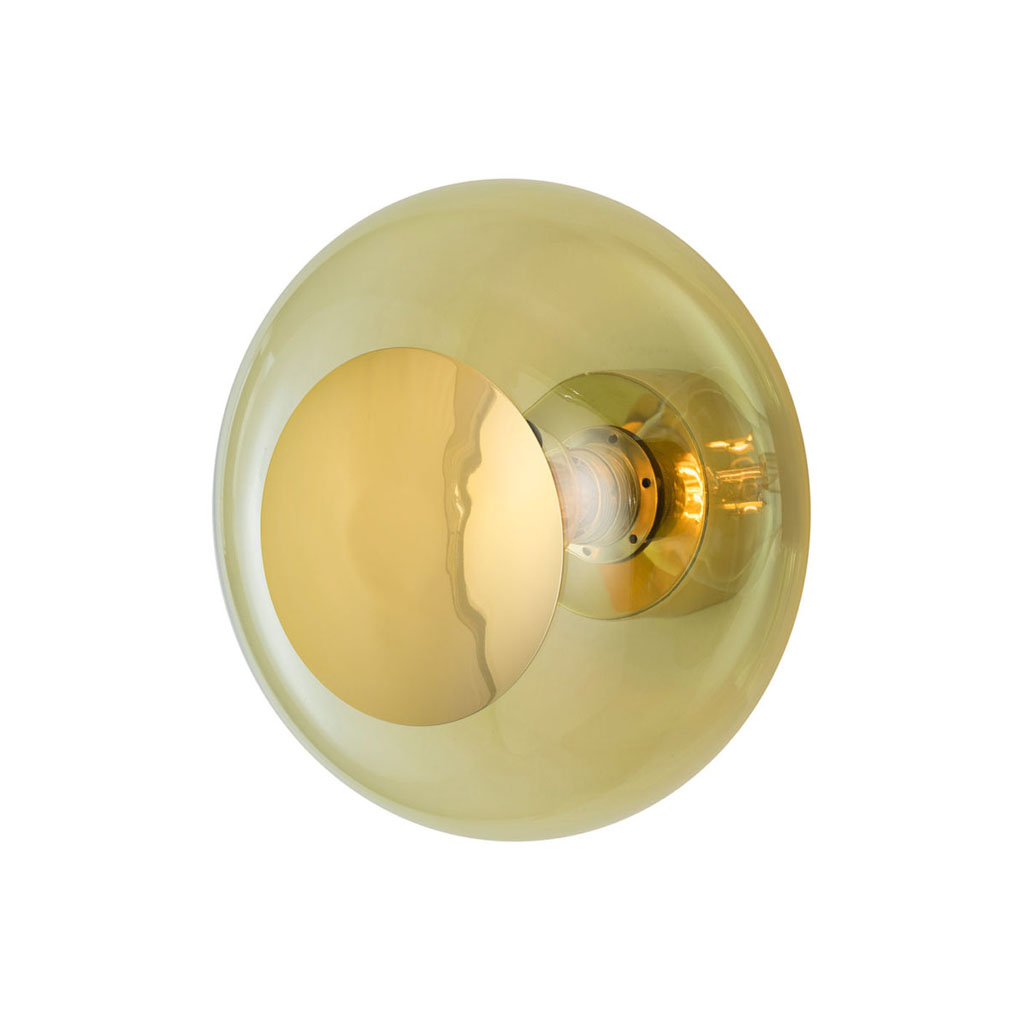 Horizon Wand-/ Deckenleuchte M Ø 29 cm, Olive, Gold