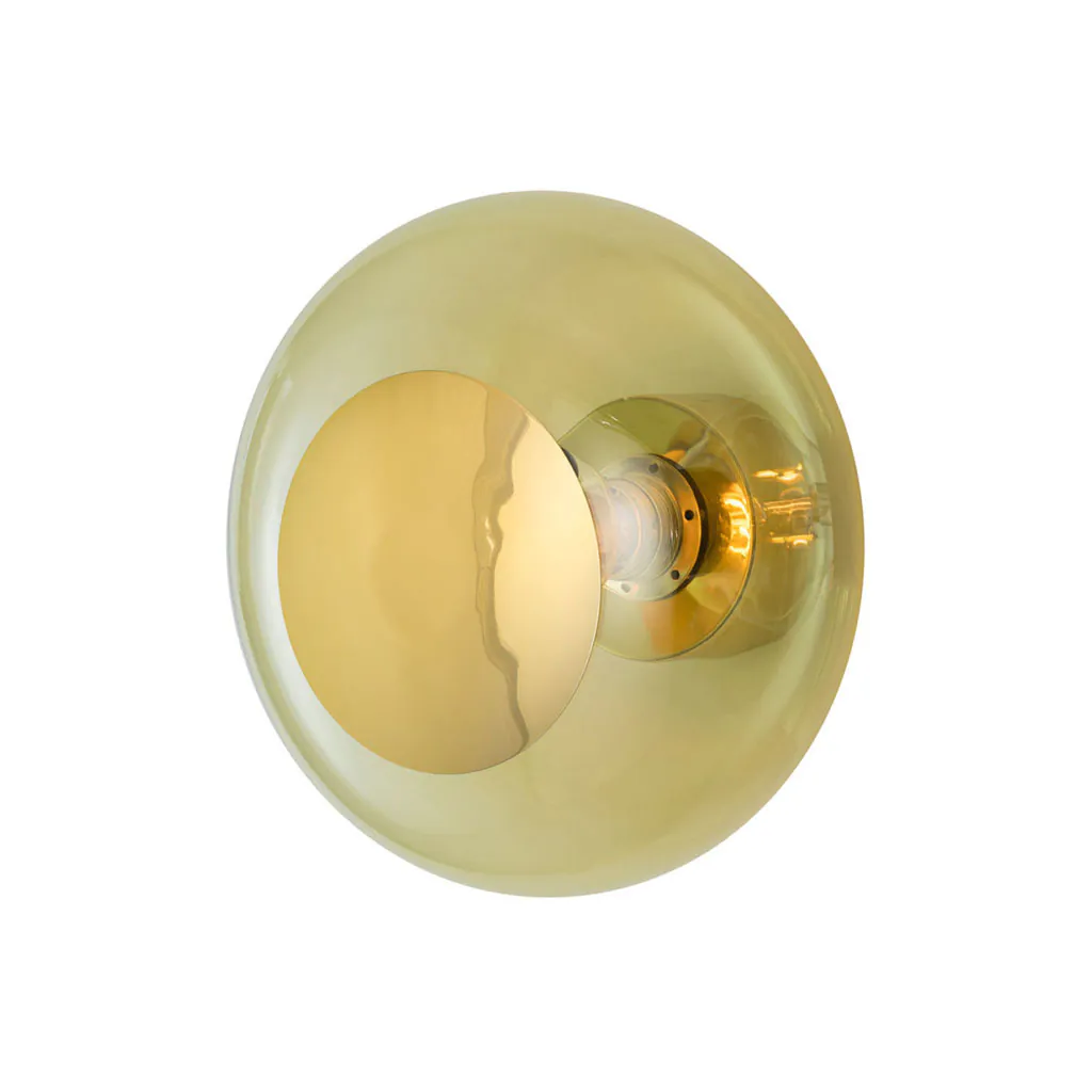 Horizon Wand-/ Deckenleuchte M Ø 29 cm, Olive, Gold