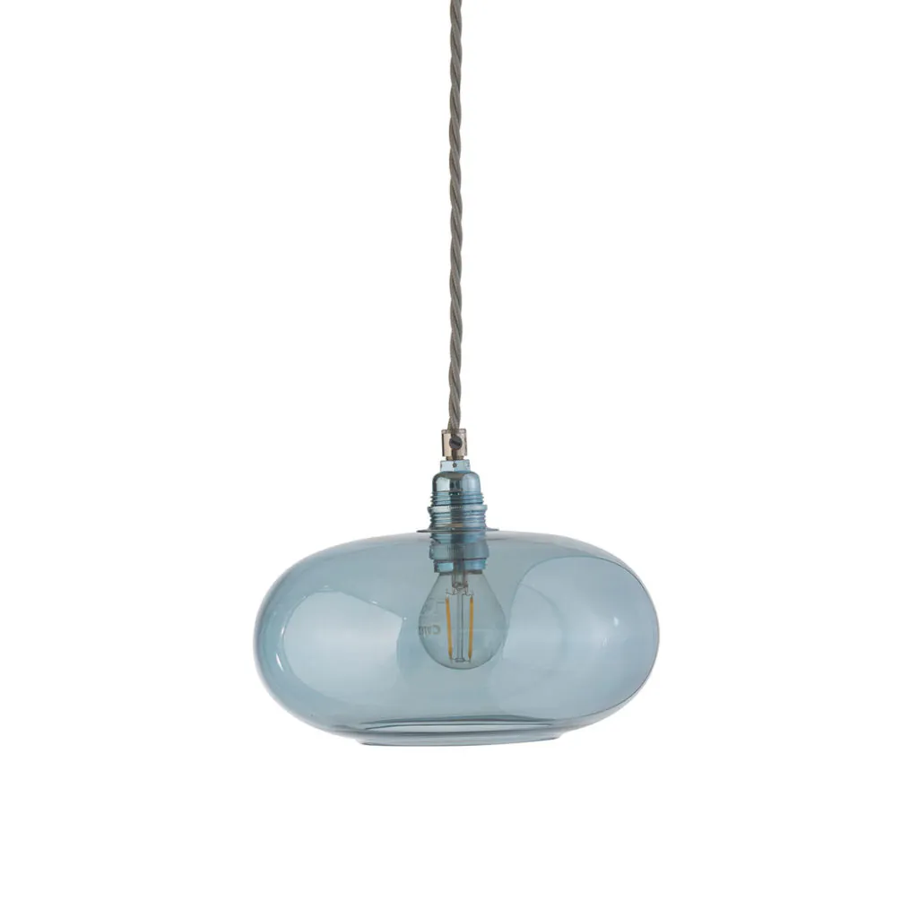 Horizon Pendelleuchte S Ø 21 cm, Topaz Blue, Silber