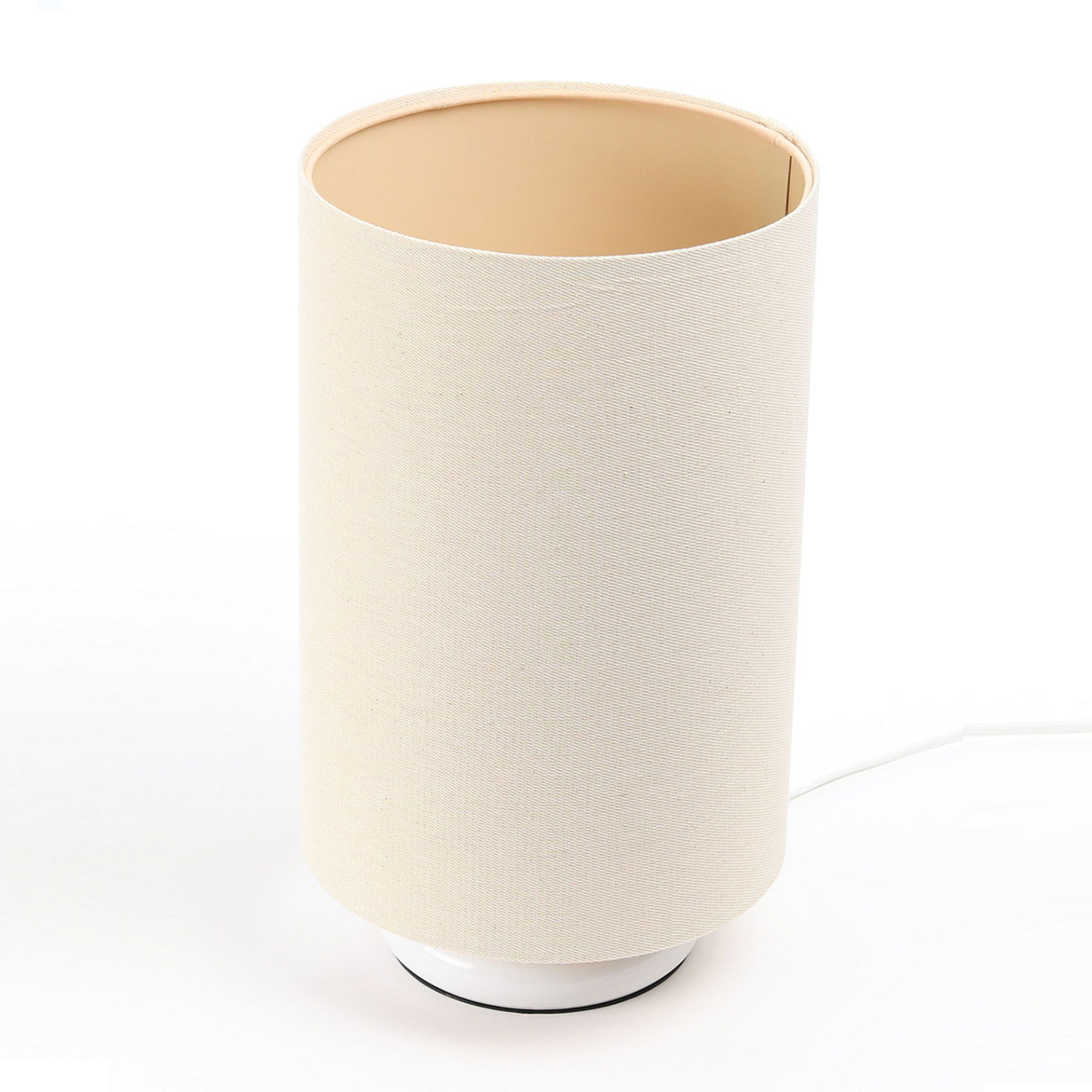 Tischleuchte Ø: 20 cm, H: 34 cm, Cream, Weiß