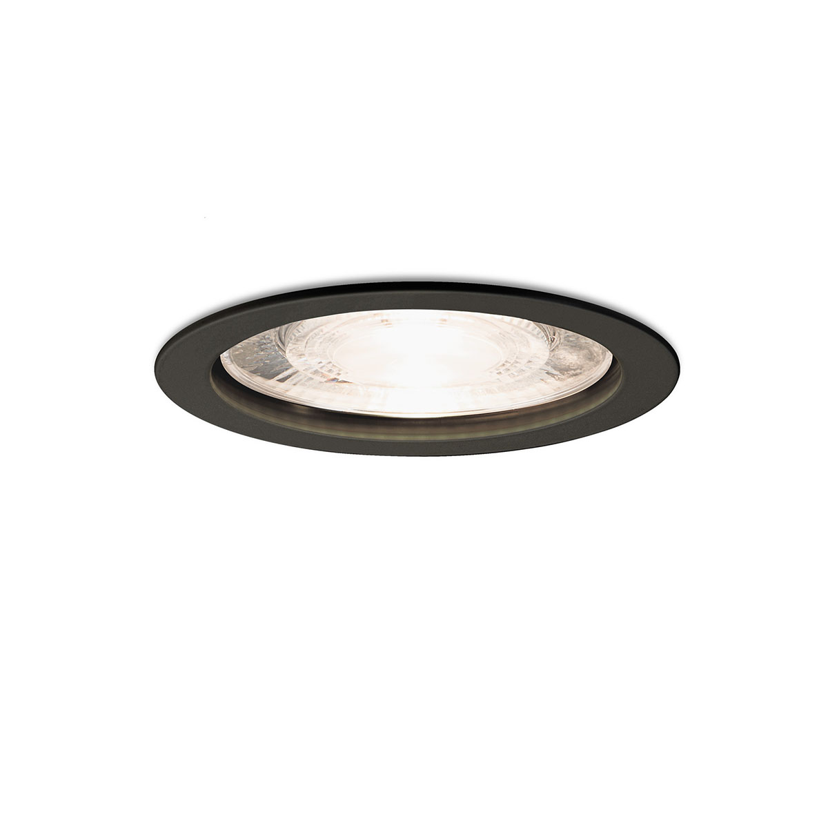 Wittenberg 4.0, wi4-eb-1r-dl-IP44 Einbaustrahler, Schwarz matt, Extra-Warmweiß 2700K, Medium 24°