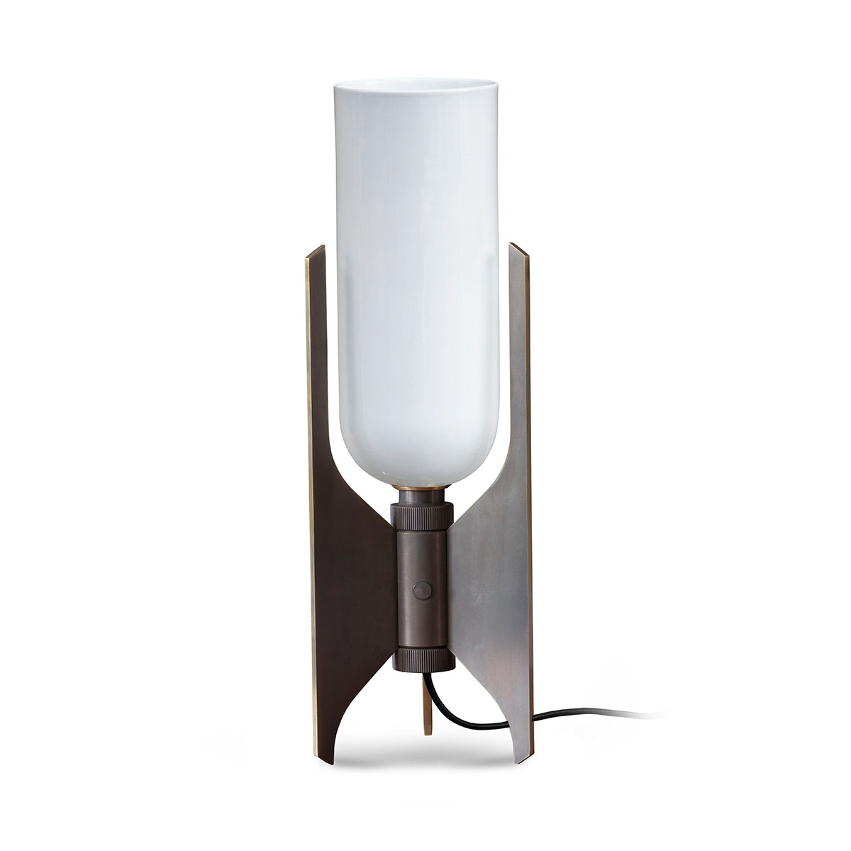 Perfekt für Nachttisch oder Schreibtisch: Bert Frank Pennon Tischlampe, H: 42 cm, Bronze aus poliertes Messing und Porzellan – sanftes Licht Perfekt für Nachttisch oder Schreibtisch: Bert Frank Pennon Tischlampe, H: 42 cm, Bronze aus poliertes Messing und Porzellan – sanftes Licht