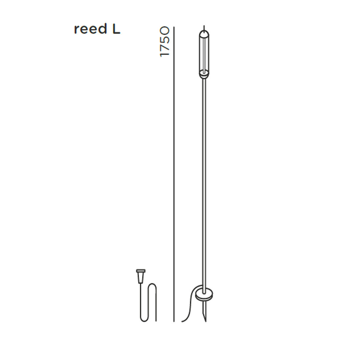 reed solar L join Erdspießleuchte, H: 175 cm IP44.de reed solar L join Erdspießleuchte H: 175 cm