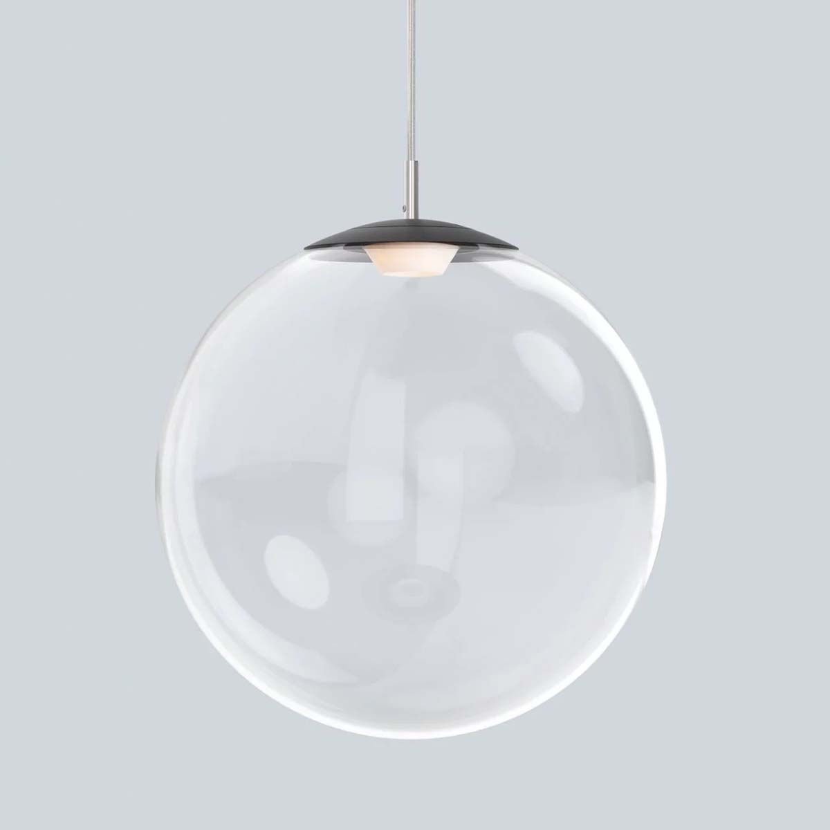 Mawa Design glaskugelleuchte led ku4 Pendelleuchte, Ø: 40 cm Weiß matt Opalglas Warmweiß 3000K Phase Cut