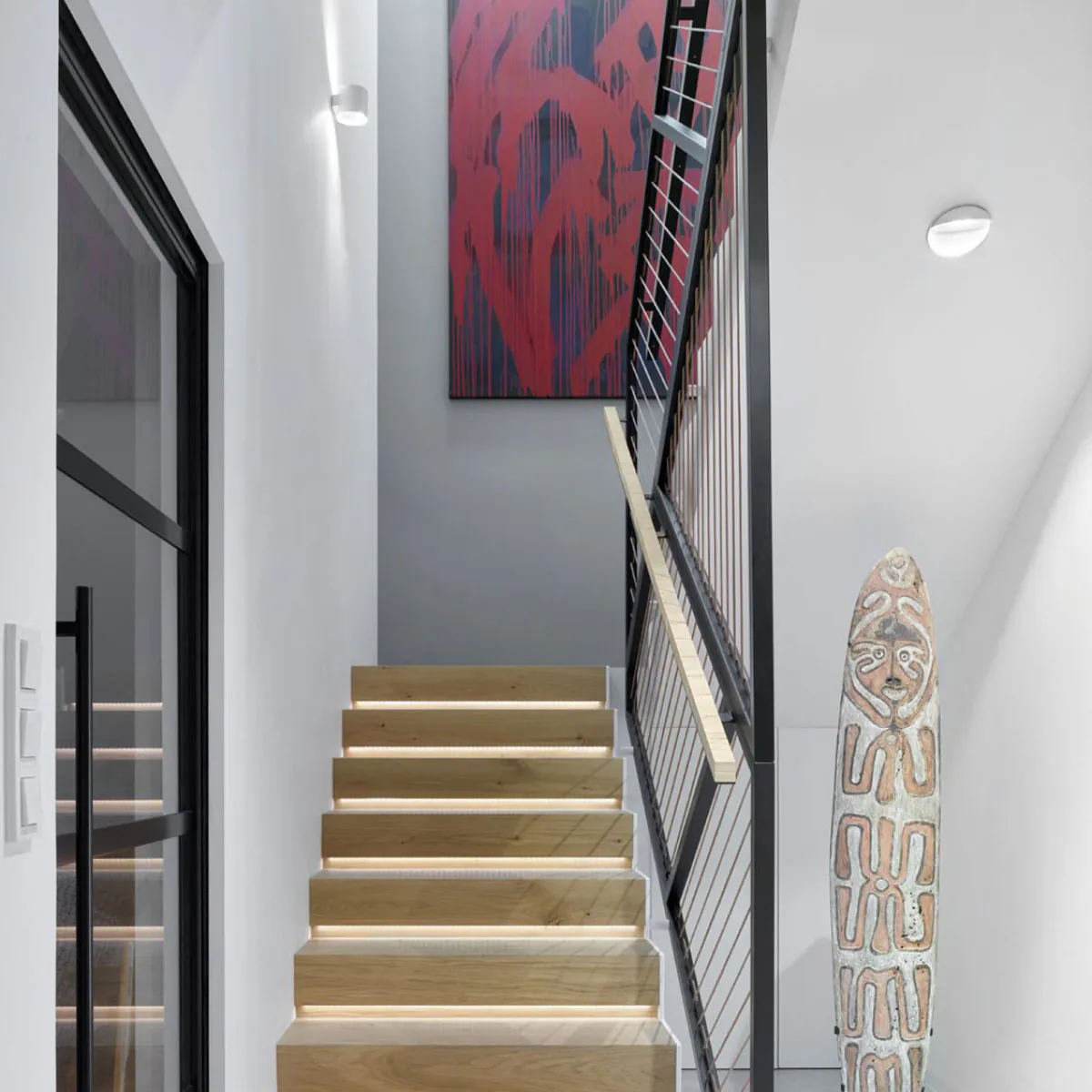 ORBIT LED 930 DIM8 Wandleuchte, Ø: 10 cm, H: 8,8 cm, Schwarz & Vergoldet Mat, Warmweiß 3000K