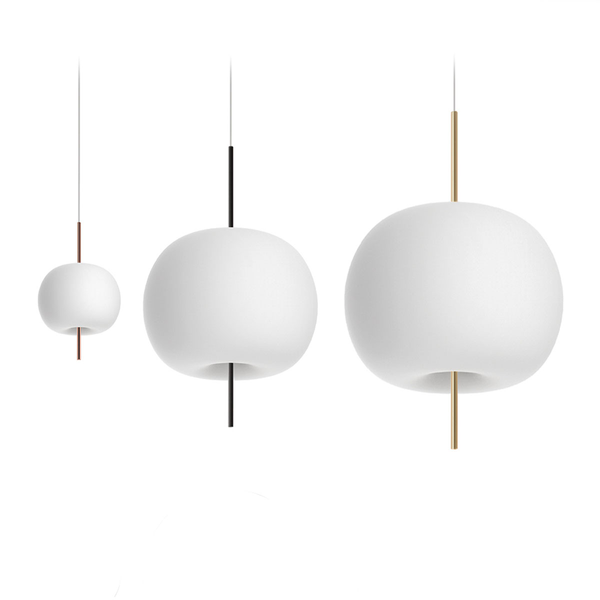 Kushi 16 Pendelleuchte, Ø: 11 cm, Schwarz Kushi 16 Pendelleuchte, Ø: 11 cm, Kupfer