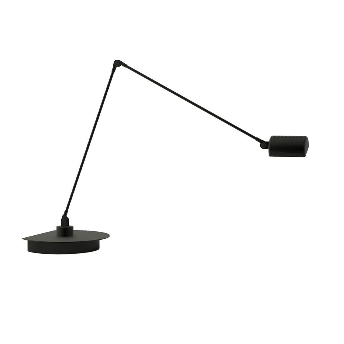 Daphine Cloe LED Tischleuchte, H: 50 cm, Schwarz soft, Extra-Warmweiß 2700K