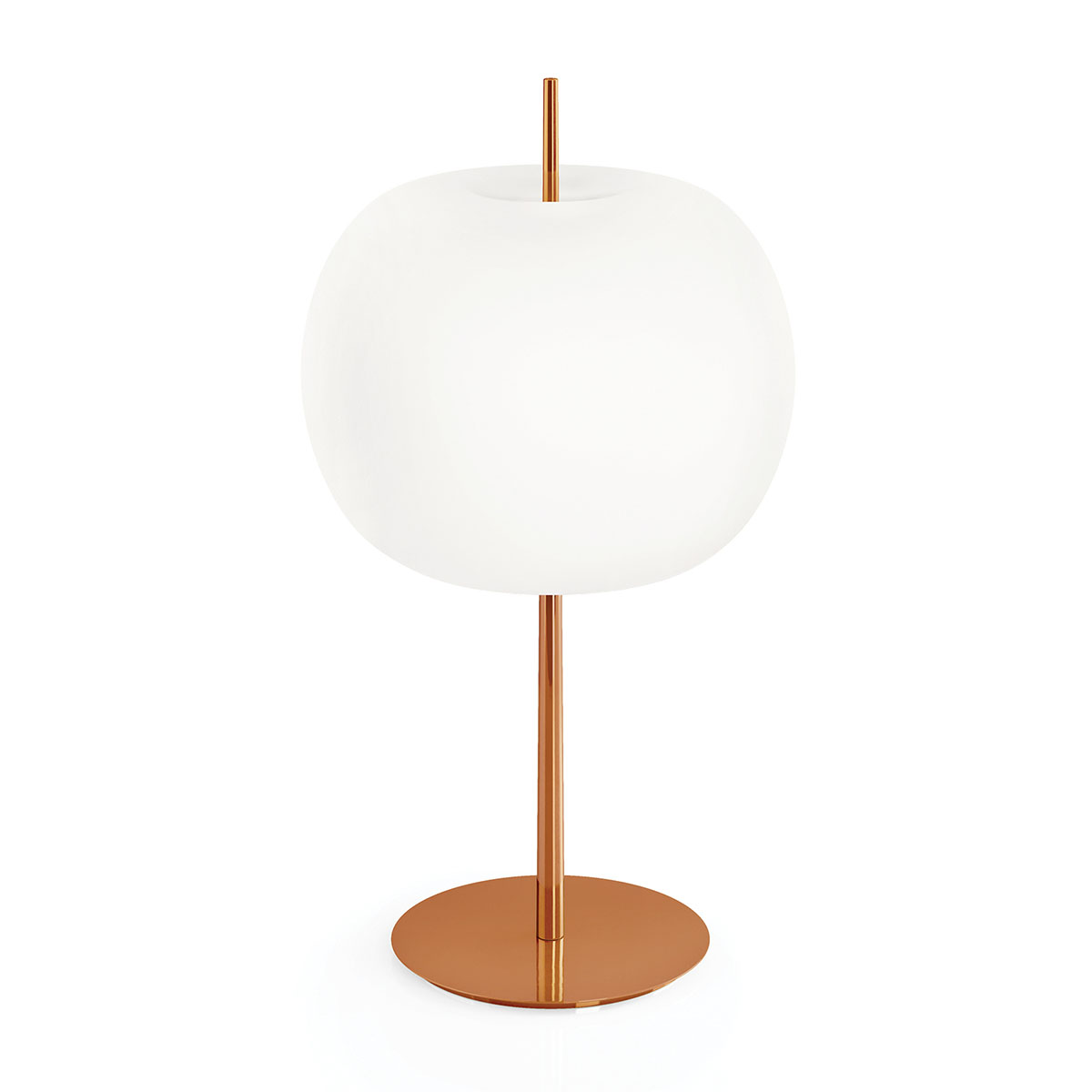 Kushi XL Tischleuchte, Ø: 33 cm, H: 61 cm, Kupfer