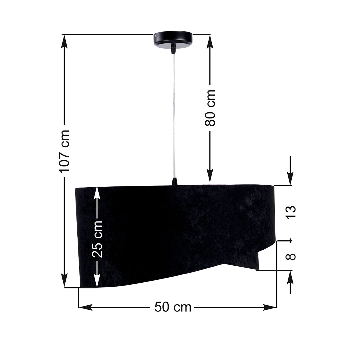 Pendelleuchte, Ø: 50 cm, Weiß, Gold