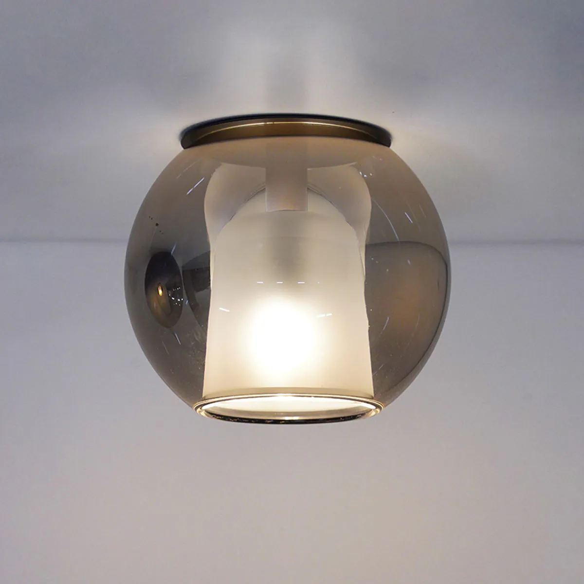 Glo Deckenleuchte, Bronze Glas, Ø: 25 cm