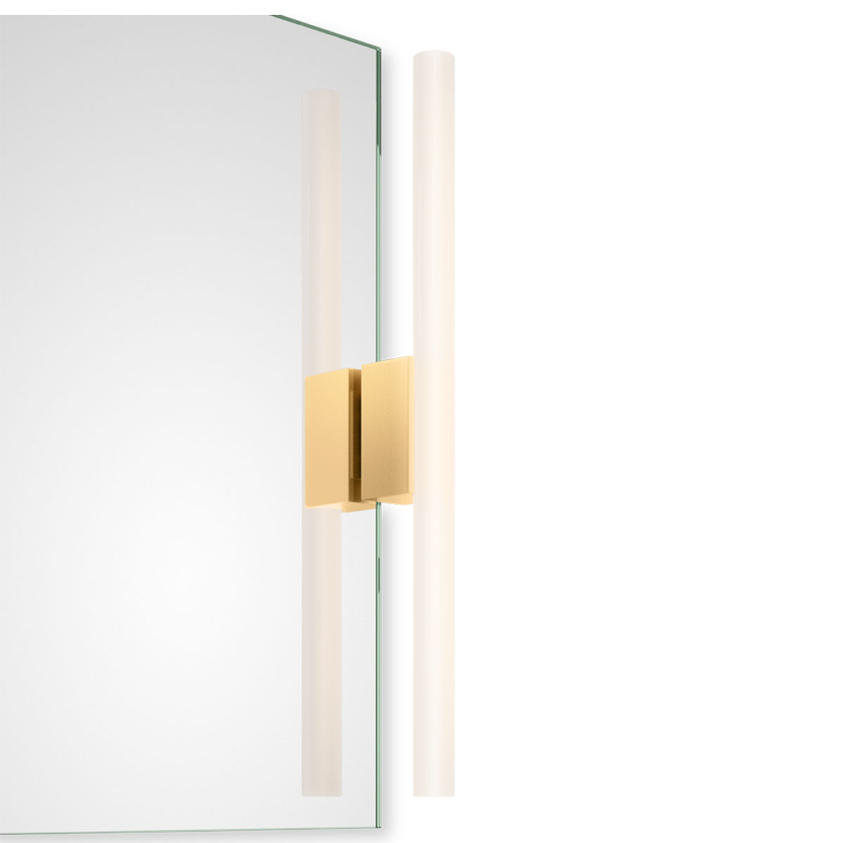 Exklusiver LED-Spiegel für Bad & Gäste-WC – Decor Walther Omega 1 Spiegel Aufsteckleuchte Bad, H: 30/50 cm, B: 4,5 cm, Fassung ohne Leuchtmittel, Gold matt Exklusiver LED-Spiegel für Bad & Gäste-WC – Decor Walther Omega 1 Spiegel Aufsteckleuchte Bad, H: 30/50 cm, B: 4,5 cm, Fassung ohne Leuchtmittel, Gold matt