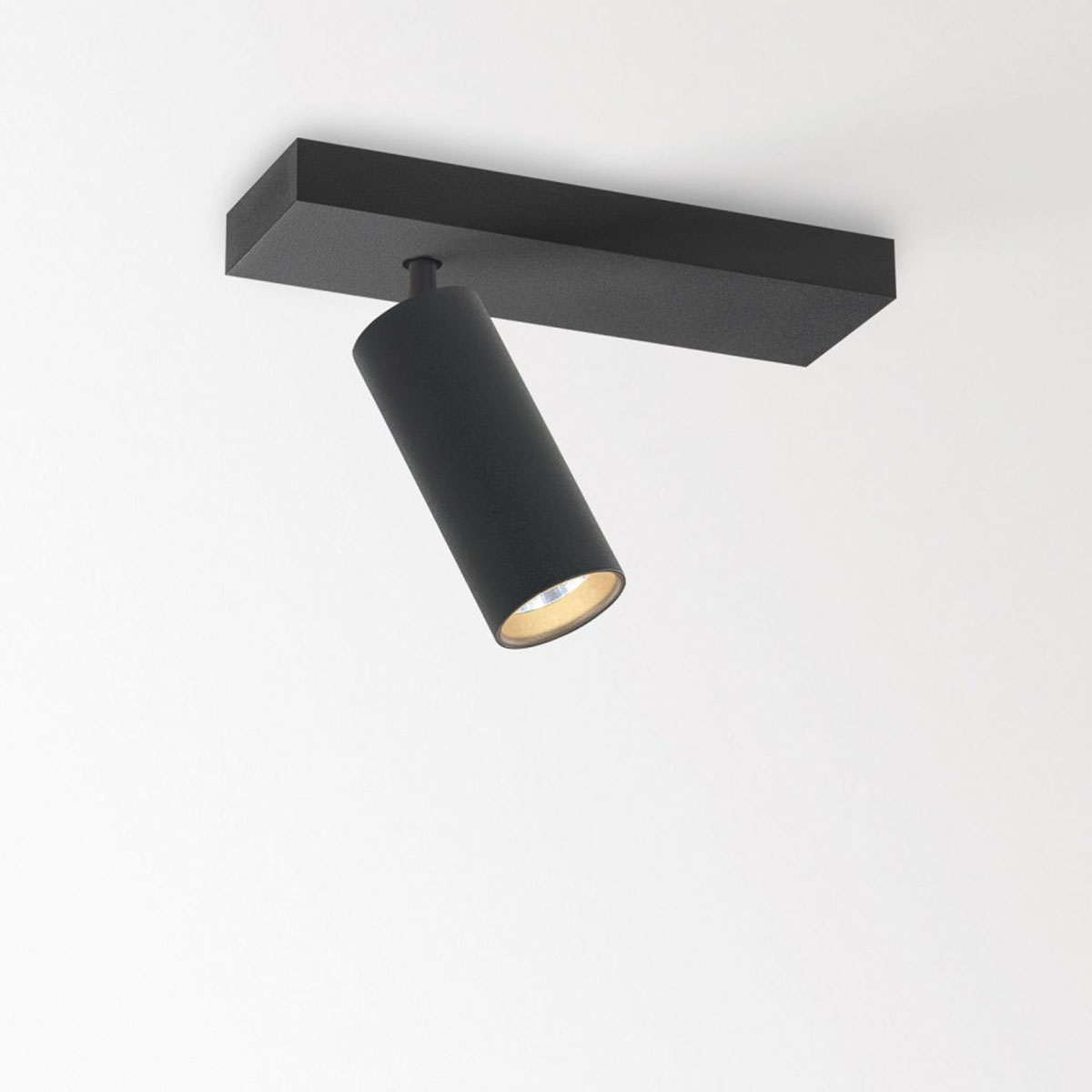DeltaLight SPY 39 ON 1 93040 DIM8 Aufbaustrahler, Ø: 3,9 cm, L: 9,2 , Schwarz, Warmweiß 3000K, 40° Schwarz Bronze Modern & neutral – Design- für Wohnzimmer schwenkbar & drehbar