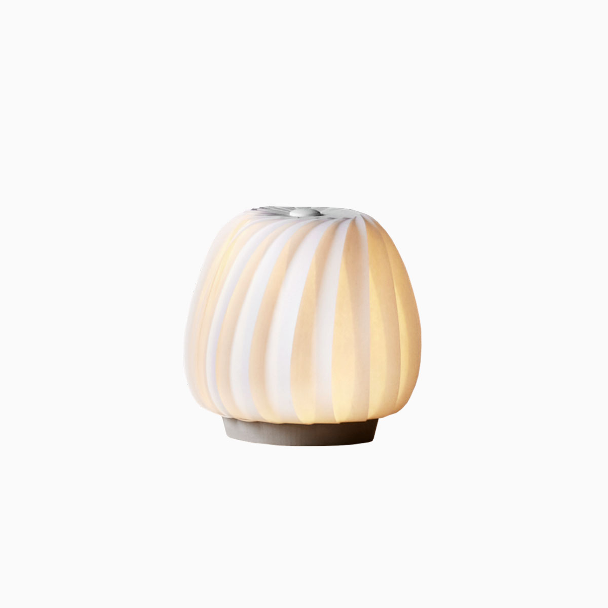 ST906 Mini Tischleuchte, Ø: 18 cm, H: 19 cm, Beschichtetes Papier