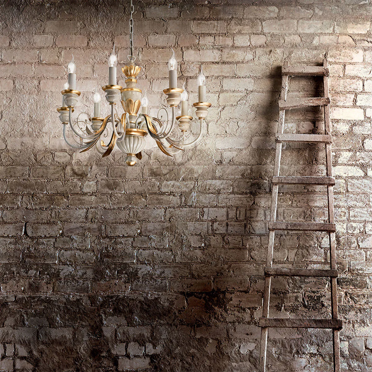 Firenze SP8 Kronleuchter 8-flammig, Gold, Ø: 64 cm