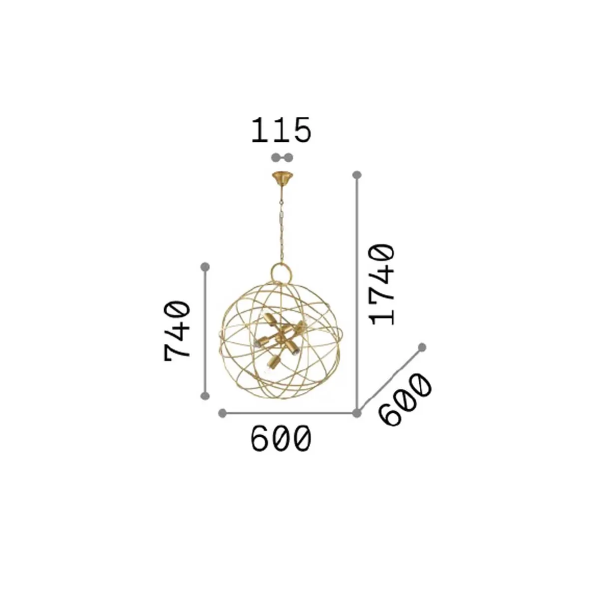 Konse SP6 Pendelleuchte, Ø: 60 cm