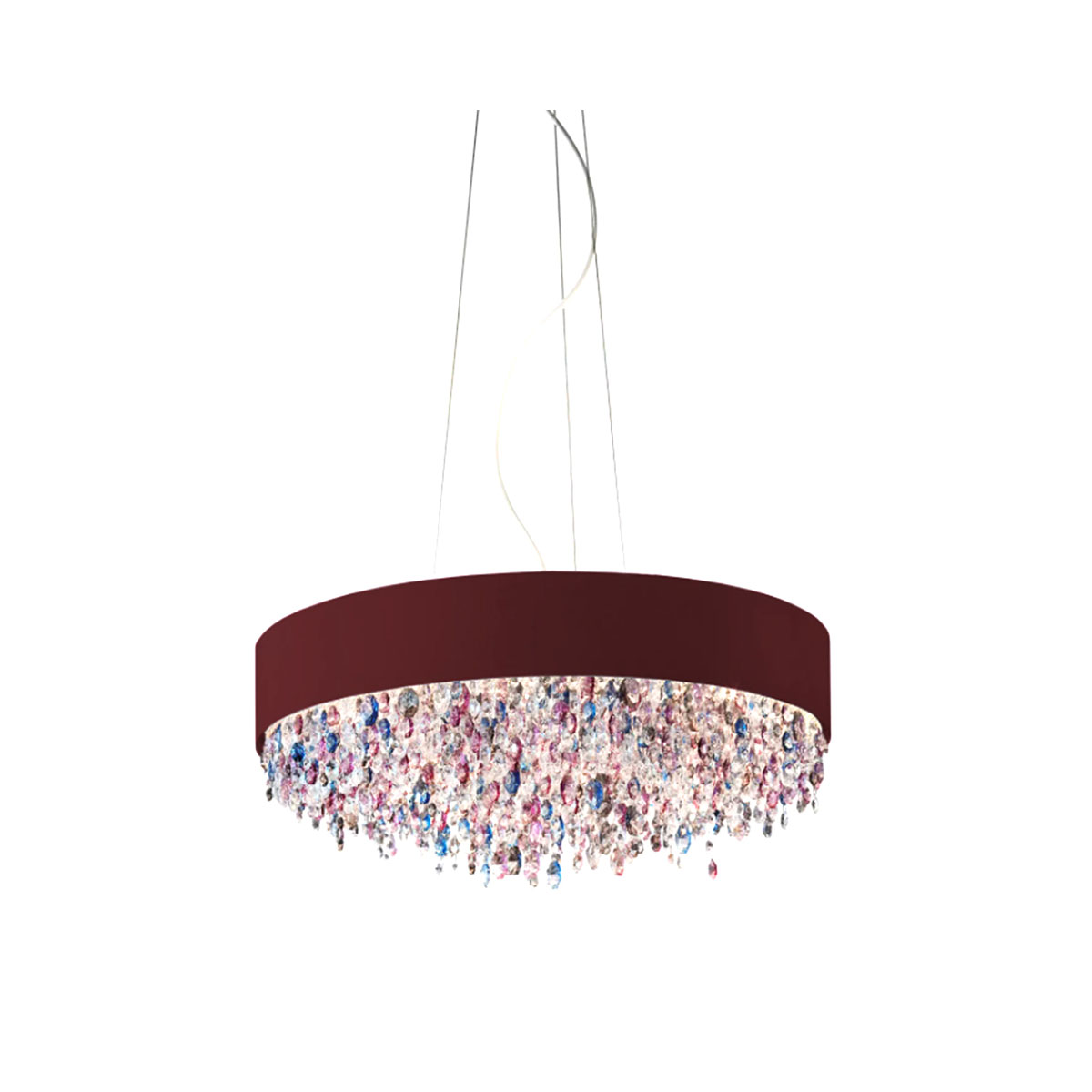Olà S6 40 Pendelleuchte, Oxidrot, Ø: 40 cm, Retrofit Olà S6 90 Pendelleuchte, Oxidrot, Ø: 90 cm, LED-Modul