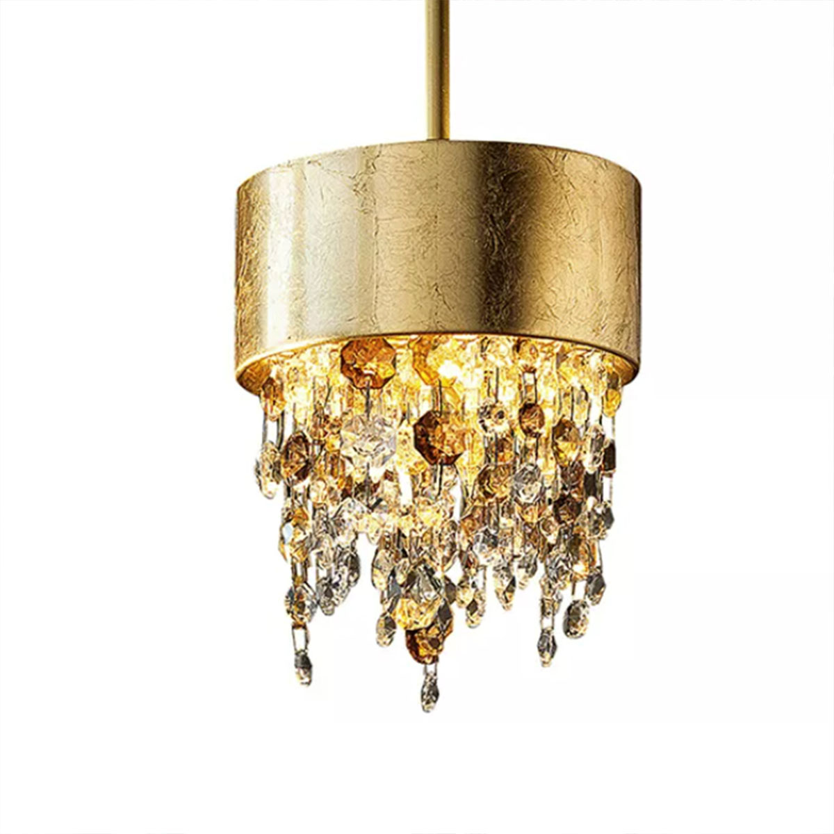 Masiero Olà S2 15 Pendelleuchte Pendelleuchten - elegantes Designerlicht aus Glas und Metall, Farbe Gold