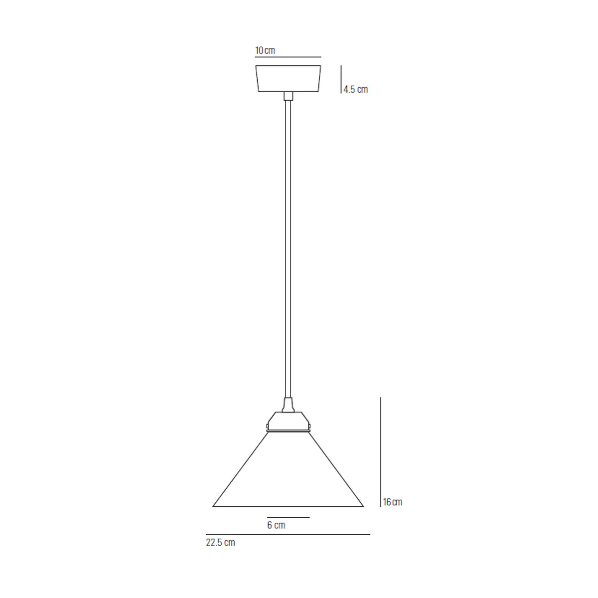 Cobb Small Pendelleuchte, Chrom Ø: 22,5 cm Cobb Small Pendelleuchte, Messing roh Ø: 22,5 cm