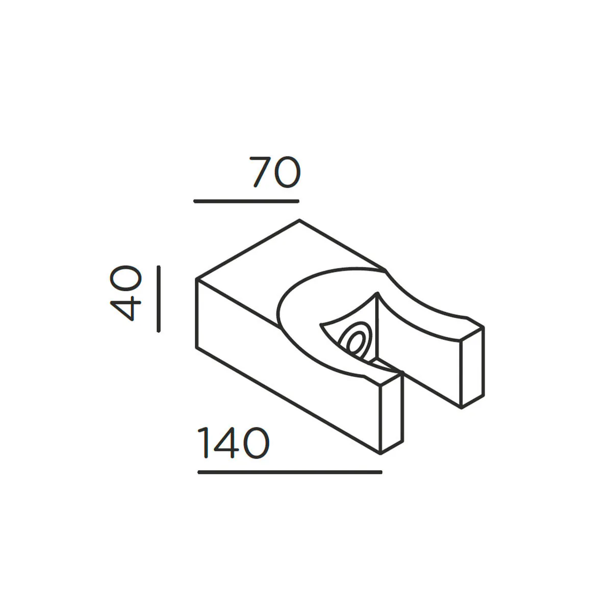 shot hook, Anthrazit