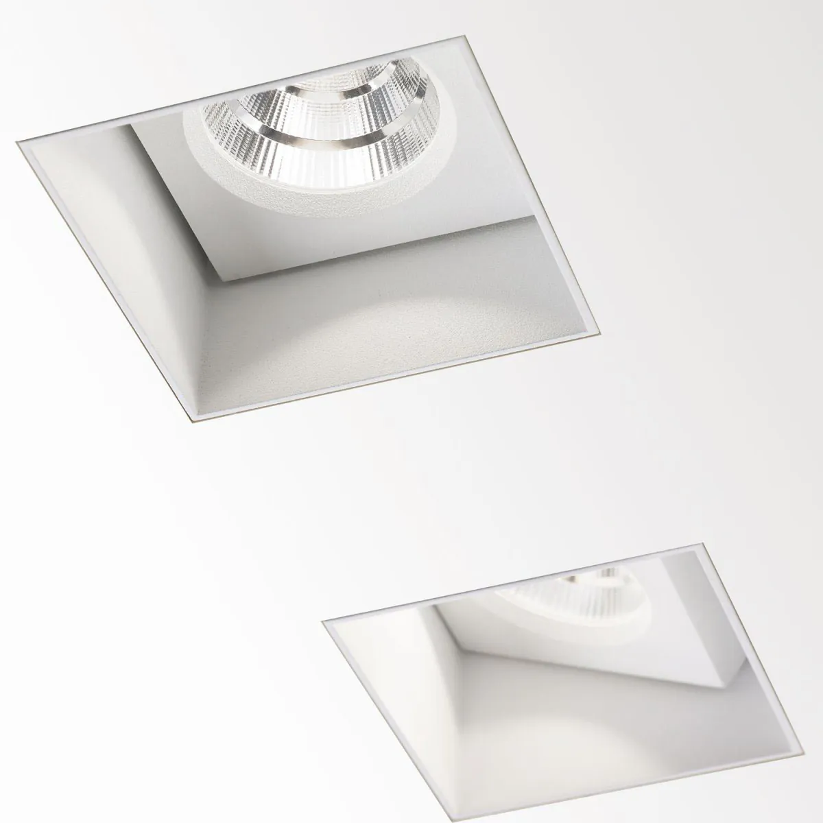 CARREE TRIMLESS OK LED 93033 Einbaustrahler, B: 7,7 cm, L: 7,7 cm, Weiß, Warmweiß 3000K