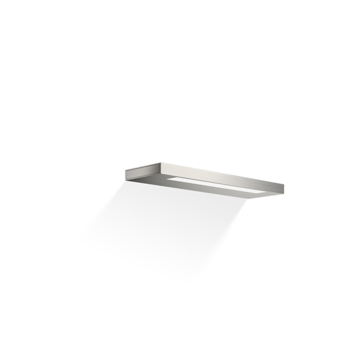 Slim 34 N LED Wandleuchte Badezimmer, Nickel satiniert, B: 34 cm
