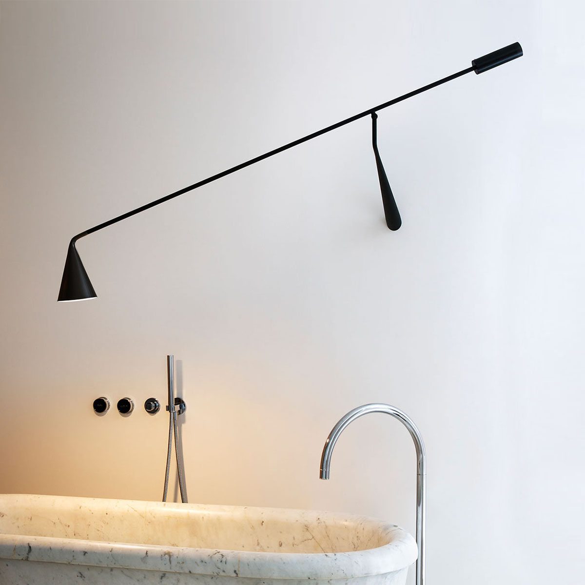 Gordon 561.49 Wandleuchte, Schwarz Matt