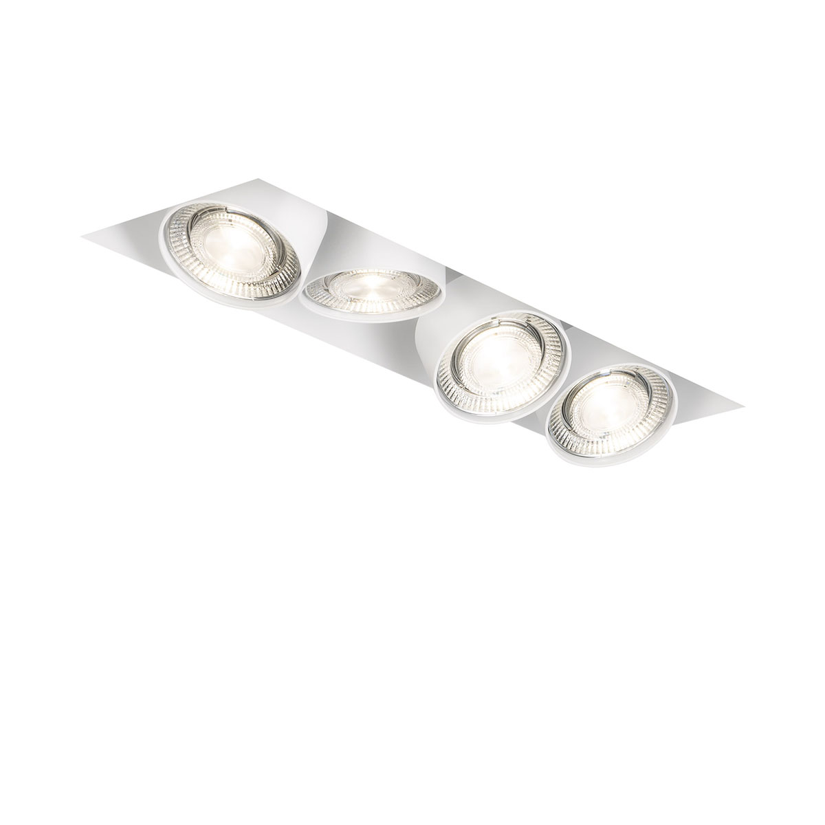 Wittenberg 4.0, wi4-eb-4e-db Einbaustrahler, Weiß matt, Extra-Warmweiß 2700K, Spot 12° Wittenberg 4.0, wi4-eb-4e-db Einbaustrahler, Weiß matt, Warmweiß 3000K, Flood 38°