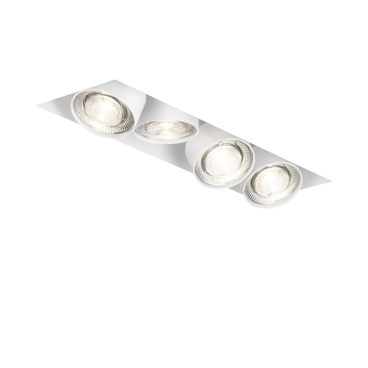 Wittenberg 4.0, wi4-eb-4e-db Einbaustrahler, Weiß matt, Warmweiß 3000K, Flood 38°