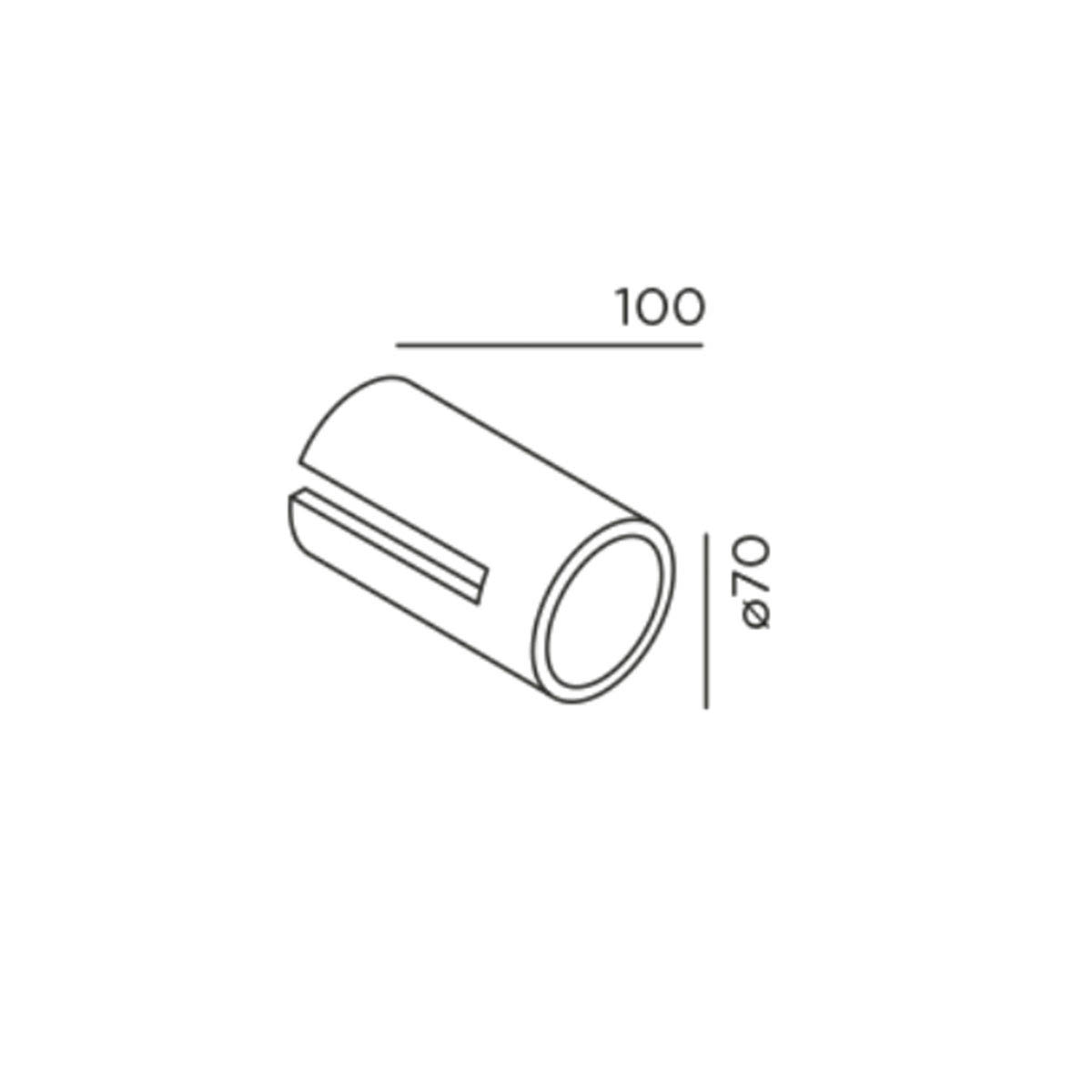IP44.de piek cover L, Deep Black Funktionales Zubehör für den piek Leuchtenkopf in Größe L