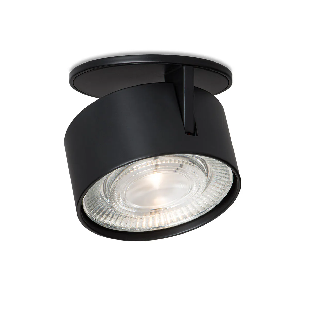 Wittenberg 4.0, wi4-eb-1r-kr Einbaustrahler, Schwarz matt, Warmweiß 3000K, Flood 38°