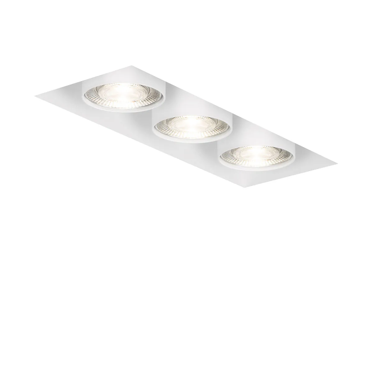 Wittenberg 4.0, wi4-eb-3e-db Einbaustrahler, Weiß matt, Warmweiß 3000K, Flood 38°