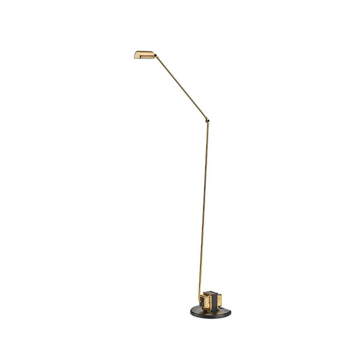 Daphine Terra LED Stehleuchte, H: 101 cm, Gold gebürstet, Extra-Warmweiß 2700K