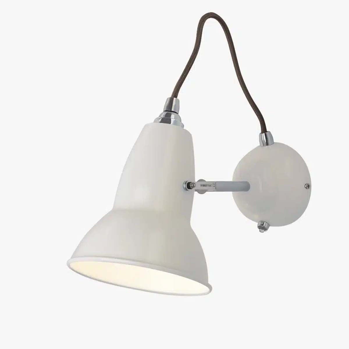 Anglepoise Original 1227 Wandleuchte, Ø: 13 cm, H: 16 cm in Linen White als elegante Wandlampe in Leinenweiß mit glänzender Oberfläche und zeitlosem Industrial-Design für moderne Wohnräume Anglepoise Original 1227 Wandleuchte, Ø: 13 cm, H: 16 cm in Linen White als elegante Wandlampe in Leinenweiß mit glänzender Oberfläche und zeitlosem Industrial-Design für moderne Wohnräume