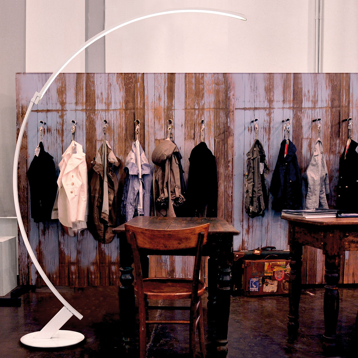 Kyudo Stehleuchte, H: 212 cm, Orange